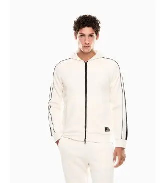 per uomo 7M000973_AF10377 Felpa in misto cotone con logo Off-White (S), Bianco, Casual, Manica lunga