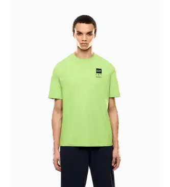 per uomo 7M000976_AF17789 Maglietta con stampa del logo della serie verde (M), Casual, Cotone, Manica corta