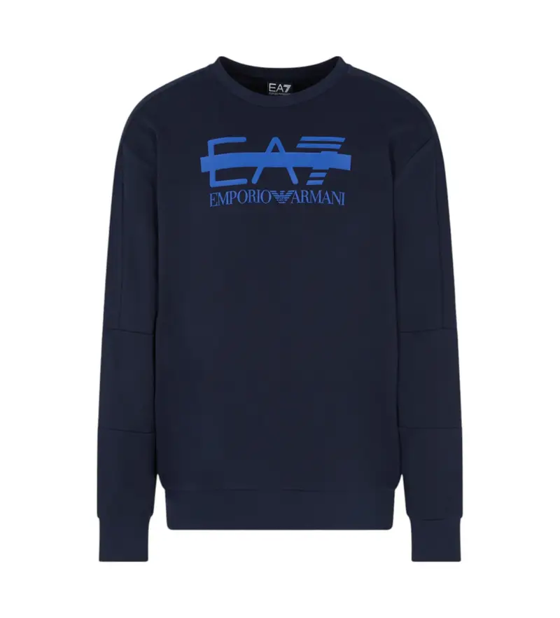 per uomo 7M001122_AF12473 Felpa blu navy con logo del treno (XXS), Casual, Cotone, Manica lunga