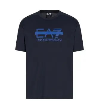 per uomo 7M001129_AF10375 Maglietta SS Navy Train Logo Series (XS), Casual, Cotone, Manica corta