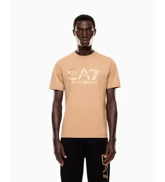 per uomo 7M001189_AF17789 Maglietta con maxi logo Beige Logo Series (XXS), Casual, Cotone, Manica corta