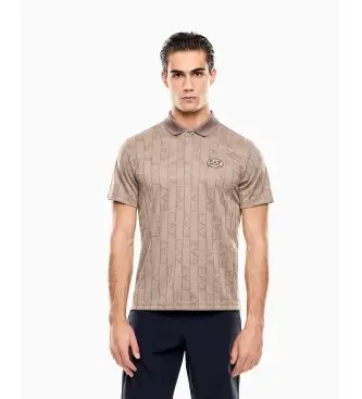per uomo 7M001287_AF22277 Polo Golf Pro taupe (3XL), Sportivo, Tennis / Paddle tennis, Poliestere, Manica corta