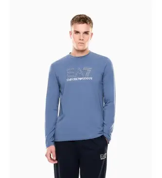 per uomo 7M001310_AF10373 Maglietta blu ad alta visibilità (3XL), Sportivo, Cotone, Manica lunga