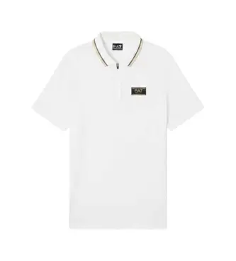 per uomo 7M001333_AF13739 Polo in maglia bianca Premium Label (S), Bianco, Casual, Cotone, Manica corta