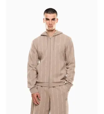 per uomo 7M001392_AF12660 Felpa beige Graphic Series (3XL), Nero, Casual, Sportivo, Cotone, Sportswear, Multisport, Manica lunga