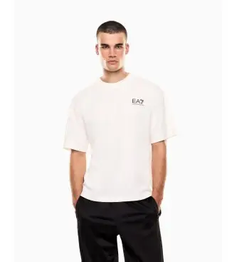 per uomo 7M001402_AF22264 Maglietta bianca moderna (M), Bianco, Casual, Cotone, Manica corta