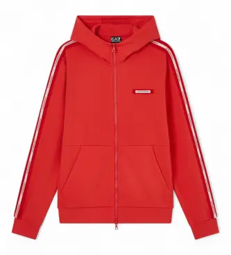 per uomo 7M001480_AF12660 Felpa con logo rosso (3XL), Blu, Casual, Sportivo, Sportswear, Multisport, Poliestere, Manica corta