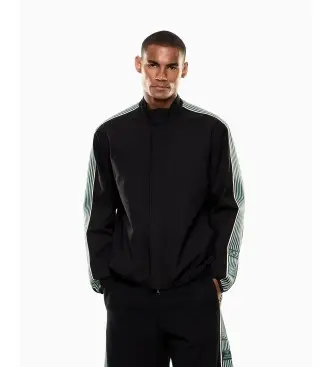 per uomo 7M001485_AF21228 Giacca Logo Series nera (3XL), Nero, Casual, Poliestere