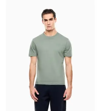 per uomo 7M001487_AF17789 Maglietta con LOGO SERIE verde (L), Casual, Cotone, Manica corta