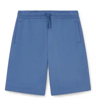 per uomo 7M001491_AF17787 Pantaloncini Logo Series Blu (L), Casual, Sportivo, Cotone, Sportswear, Multisport