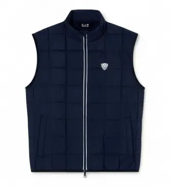 per uomo 7M001512_AF21509 Gilet Premium Shield M blu navy (S), Bianco, Casual, Poliestere, Senza maniche / cinghie