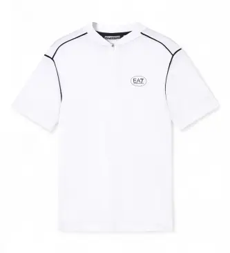 per uomo 7M001523_AF21505 Maglietta bianca da tennis professionista (3XL), Bianco, Casual, Poliestere, Manica corta