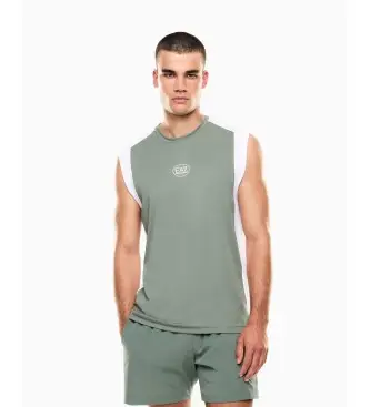per uomo 7M001527_AF22175 Maglietta verde da tennis professionista (3XL), Sportivo, Sintetico, Senza maniche / cinghie