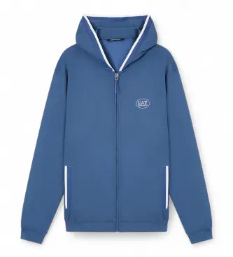 per uomo 7M001544_AF13289 Felpa blu Tennis Club (3XL), Casual, Sportivo, Sportswear, Multisport, Poliestere, Manica corta