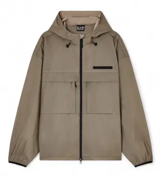 per uomo 7M001594_AF21031 Giacca a vento atletica verde mista (3XL), Casual, Poliestere, Poliamide