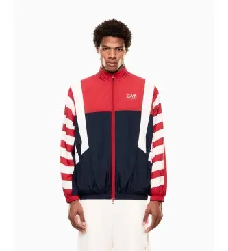 per uomo 7M001605_AF21225 Giacca estiva a blocchi blu (3XL), Casual, Sintetico