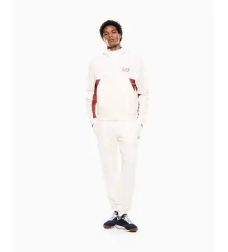 per uomo 7M001611_AF12451 Set estivo bianco a blocchi (3XL), Casual, Sportivo, Cotone, Sportswear, Multisport, Manica lunga