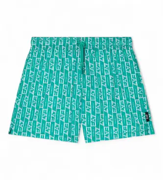 per uomo 7M001677_AF21251 Costume da bagno per sport acquatici verde (L), Casual, Sportivo, Beachwear, Poliestere