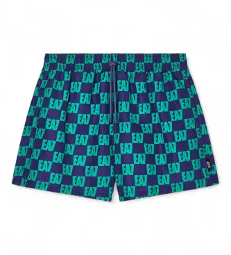 per uomo 7M001677_AF21252 Costume da bagno per sport acquatici, verde e blu (3XL), Casual, Beachwear, Poliestere