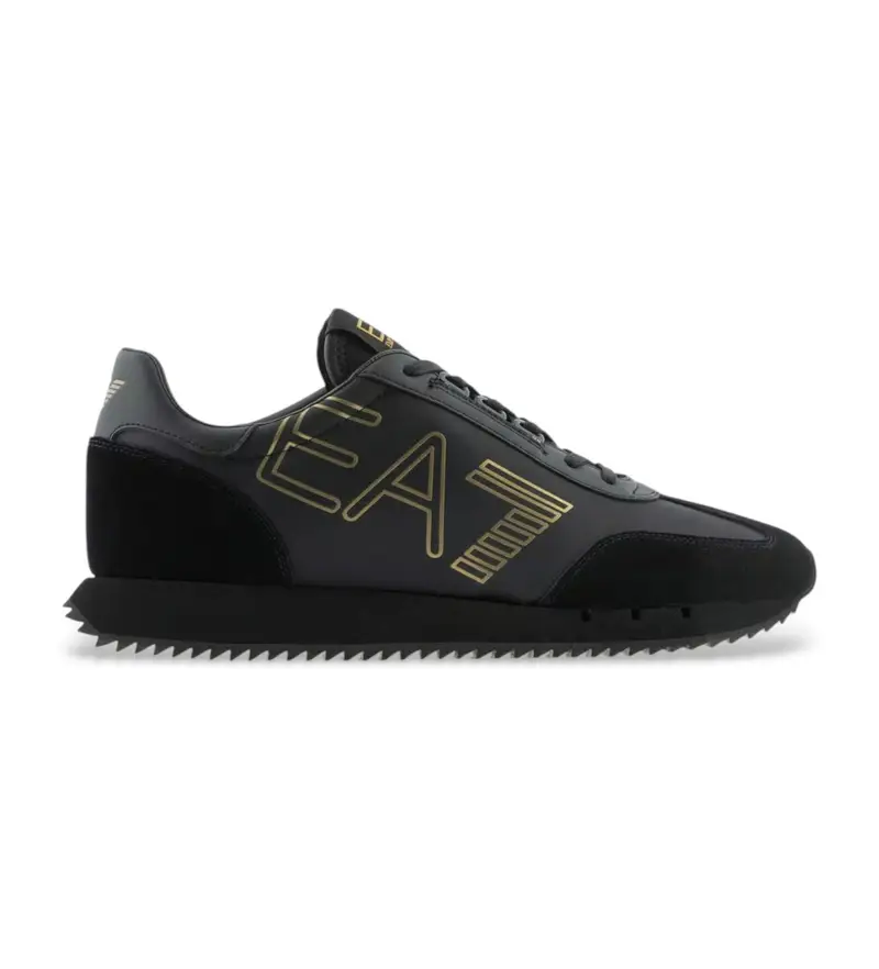 per uomo. 7X000541_AF18609 Sneakers con logo nero (45 3), Basso, Stringhe, Casual