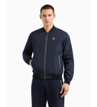 per uomo 8NPB12_PN7LZ Bomber in nylon Navy Premium Shield (S), Casual, Sportivo, Multisport, Poliestere