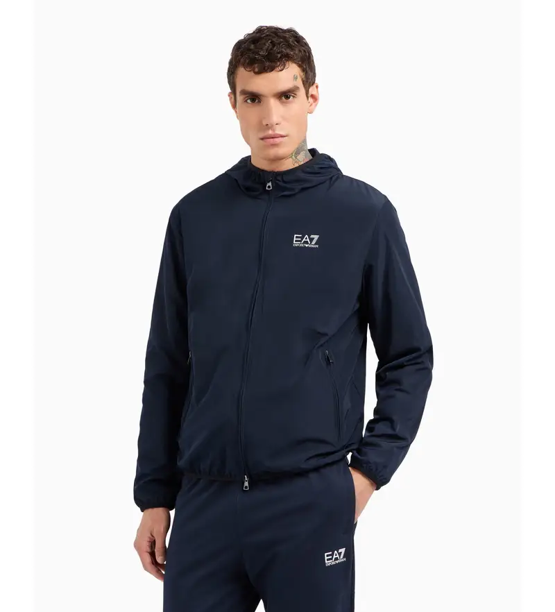 per uomo 8NPB22_PNGRZ Giubbotto bomber blu navy (L), Casual, Poliestere