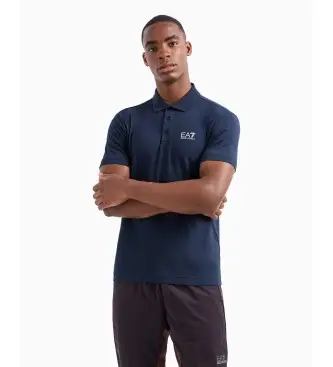per uomo 8NPF14_PJVQZ Polo Core Identity in cotone stretch blu navy (M), Casual, Manica corta