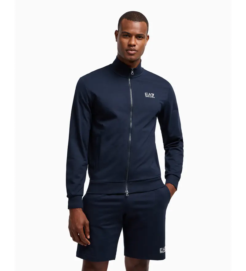 per uomo 8NPM31_PJVRZ Felpa blu navy Core Identity (XS), Casual, Sportivo, Cotone, Multisport