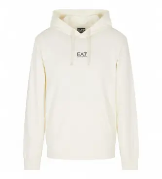 per uomo 8NPM32_PJVRZ Felpa Train Core ID Vaniglia (L), Bianco, Casual, Sportivo, Cotone, Sportswear, Multisport, Manica lunga