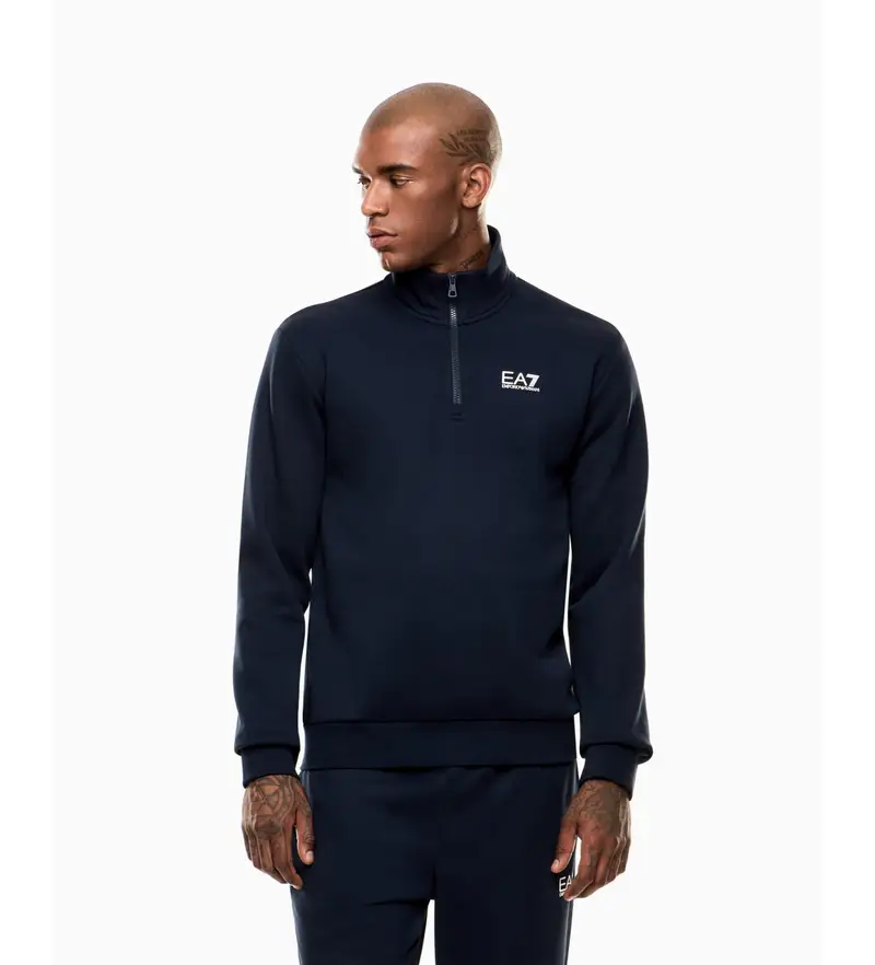 per uomo 8NPM35_PJVTZ Felpa Core Identity in misto blu navy (M), Casual, Cotone