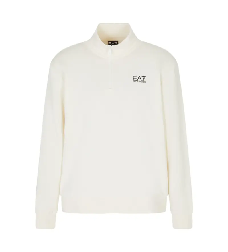 per uomo 8NPM35_PJVTZ Felpa morbida bianco sporco (L), Casual, Cotone