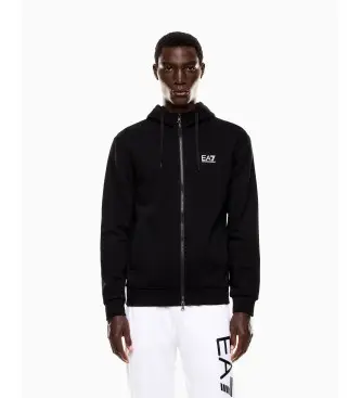 per uomo 8NPM38_PJVTZ Felpa nera moderna (L), Nero, Casual, Cotone