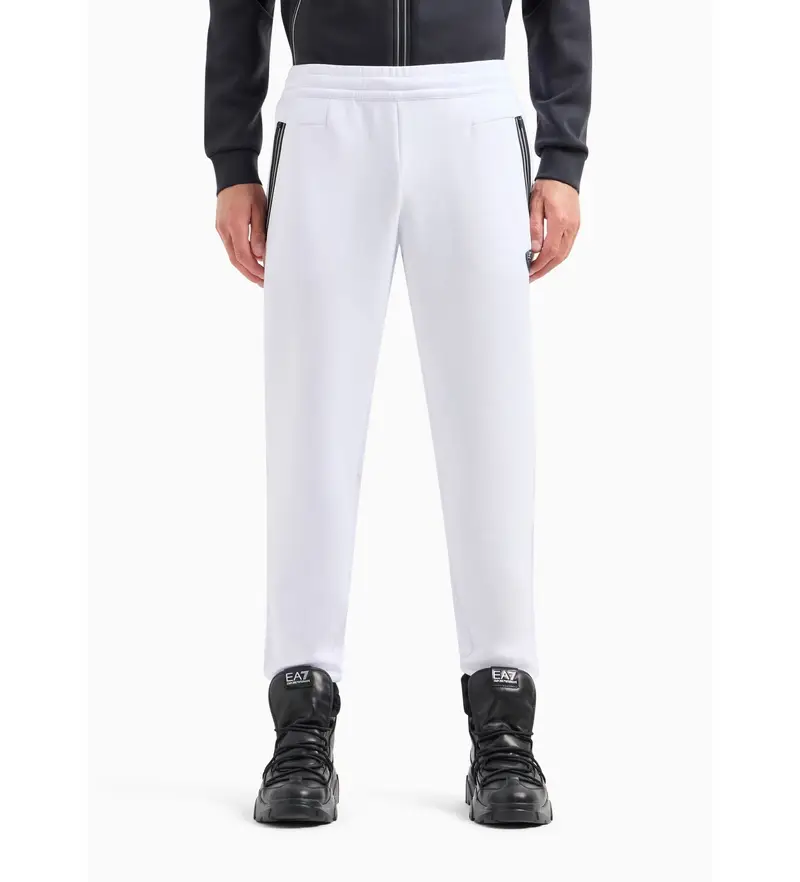 per uomo 8NPP63_PJ4EZ Pantaloni bianchi con cerniera Premium (3XL), Bianco, Casual, Poliestere