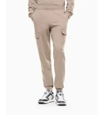 per uomo 8NPP67_PJVRZ Pantaloni marroni Core Identity (3XL), Marrone, Casual, Sportivo, Cotone, Running, Tennis / Paddle tennis, Multis