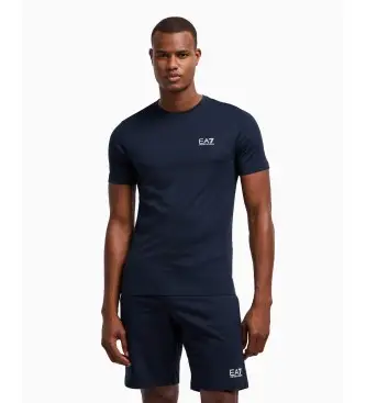 per uomo 8NPT25_PJVPZ Maglietta Core Identity in cotone Pima blu navy (L), Sportivo, Multisport, Manica corta