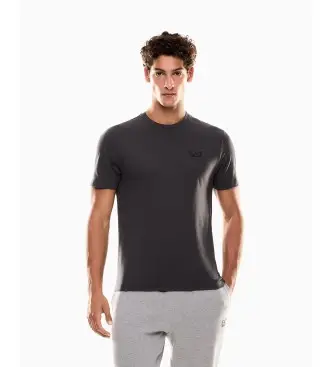 per uomo 8NPT25_PJVPZ Maglietta grigio scuro Core Pima (XS), Casual, Cotone, Manica corta