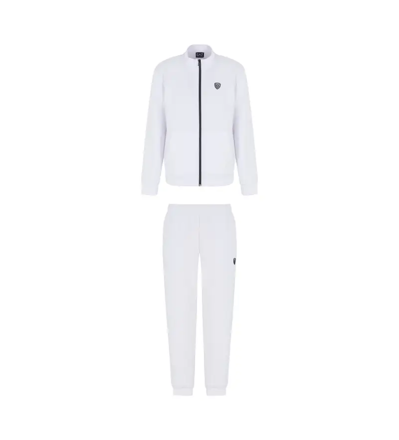 per uomo 8NPV56_PJ4EZ Tuta bianca premium (3XL), Bianco, Casual, Sportivo, Multisport, Viscosa, Manica lunga