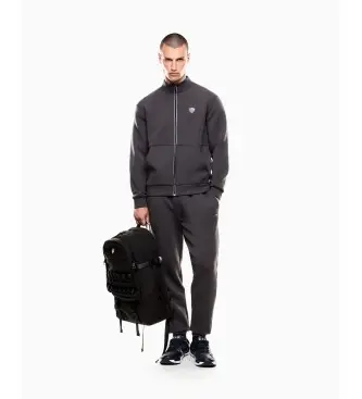 per uomo 8NPV56_PJ4EZ Tuta Premium Shield grigia (XS), Casual, Sportivo, Grigio, Multisport, Poliestere, Manica lunga