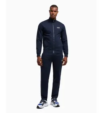 per uomo 8NPV61_PJVRZ Tuta da ginnastica dalla vestibilità regolare blu scuro (L), Casual, Sportivo, Cotone, Multisport, Navy
