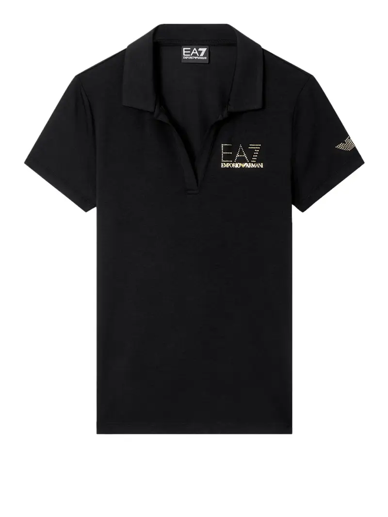 polo ea7 da donna - nero