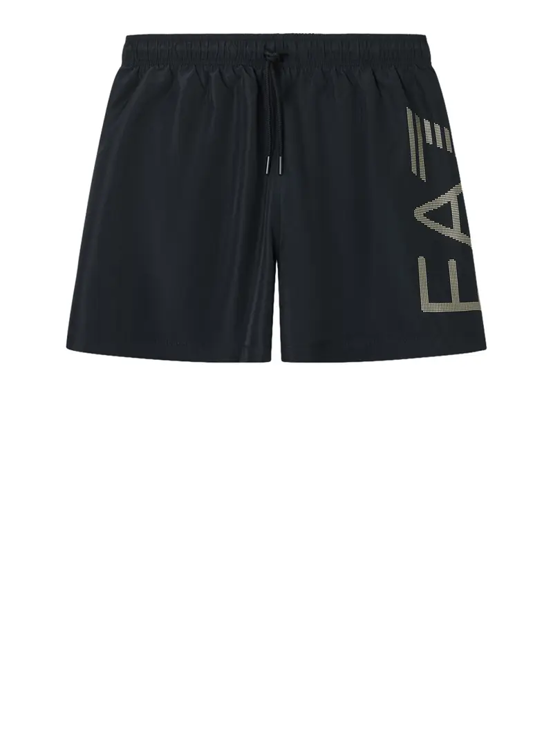 shorts mare ea7 da uomo - nero