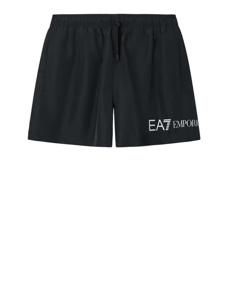 shorts mare ea7 da uomo - nero
