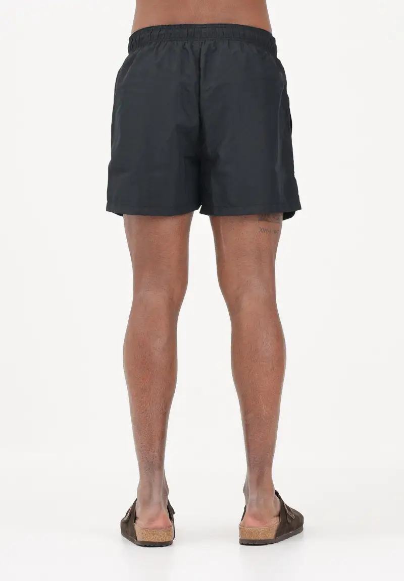 Shorts mare nero da uomo con logo miniatura 3