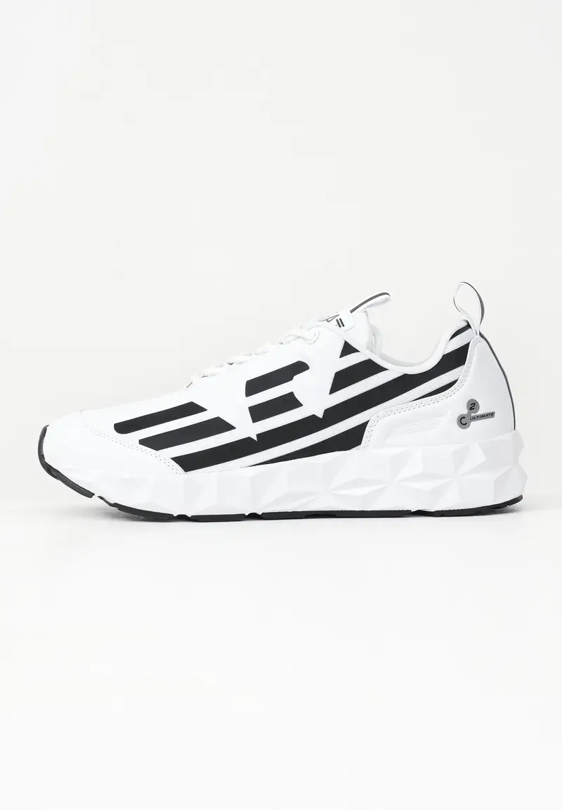 EA7 Sneakers bianche da uomo con stampa logo