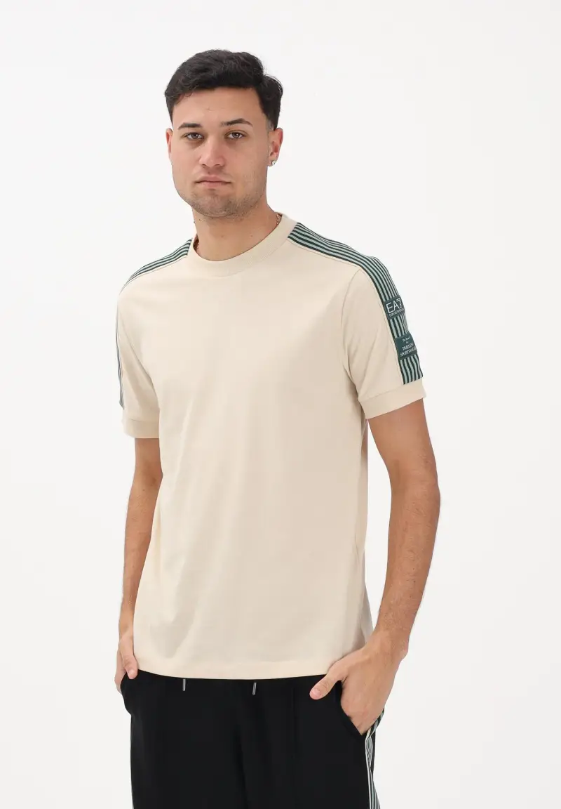 Ea7 T-shirt Uomo Beige 4319596 miniatura 2