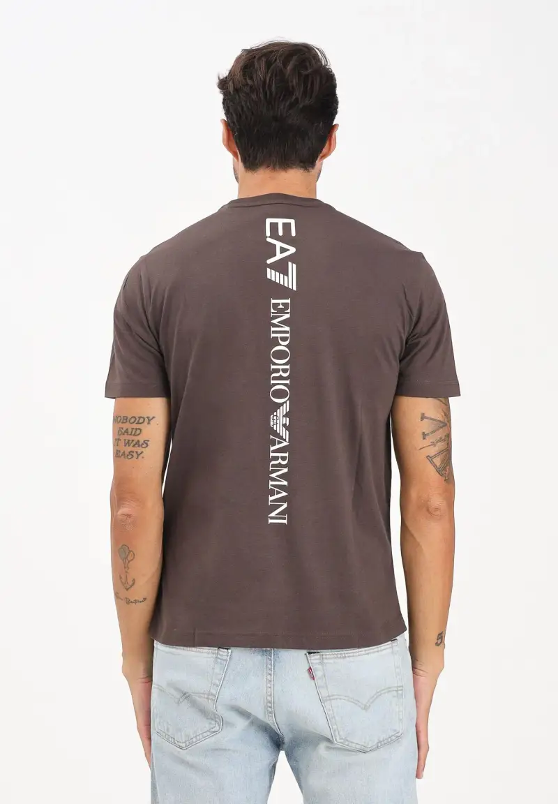 Ea7 T-shirt Uomo Marrone 2818387 miniatura 3