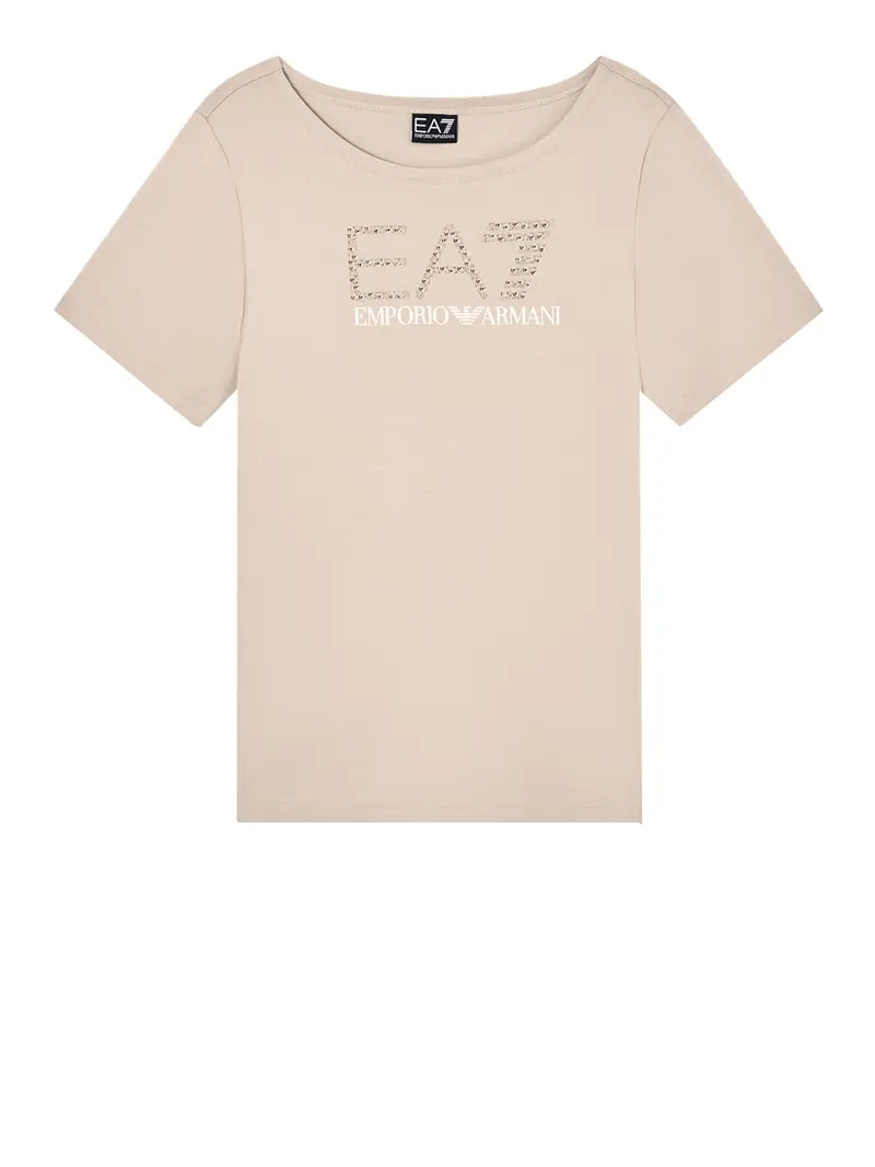 t-shirt ea7 da donna - beige