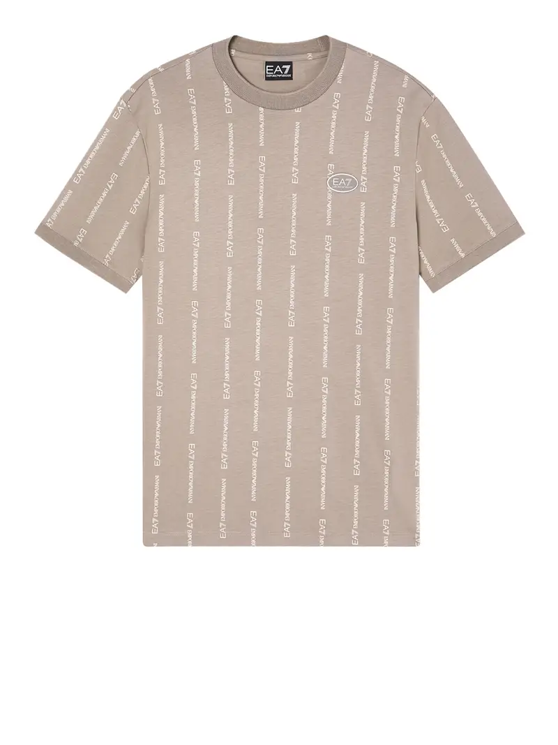 t-shirt ea7 da uomo - beige