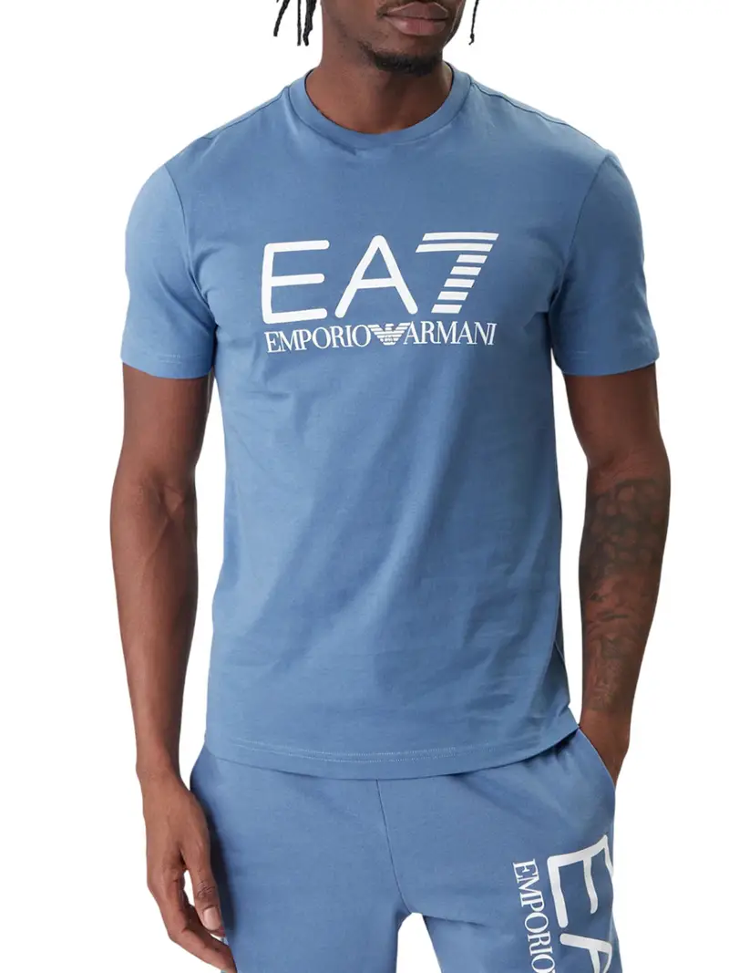 t-shirt ea7 da uomo - blu