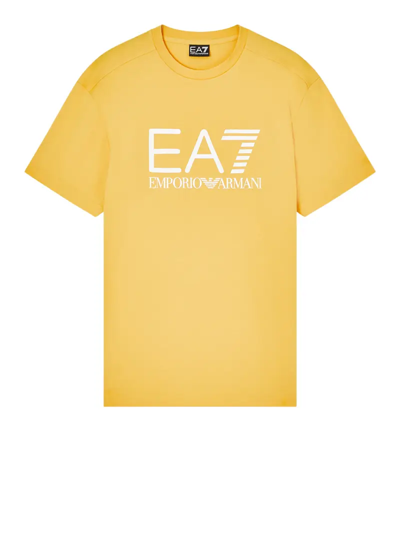 t-shirt ea7 da uomo - giallo